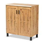 Load image into Gallery viewer, Baxton Studio Excel Modern And Contemporary Oak Brown Finished Wood 2-Door Storage Cabinet
