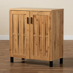 Load image into Gallery viewer, Baxton Studio Excel Modern And Contemporary Oak Brown Finished Wood 2-Door Storage Cabinet
