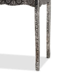 Load image into Gallery viewer, BAXTON STUDIO WYCLIFF INDUSTRIAL GLAM AND LUXE SILVER FINISHED METAL AND MIRRORED GLASS 2-DRAWER CONSOLE TABLE
