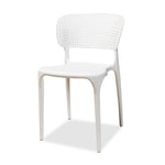 Load image into Gallery viewer, Baxton Studio Rae Modern And Contemporary White Finished Polypropylene Plastic 4-Piece Stackable Dining Chair Set
