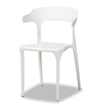 Load image into Gallery viewer, Baxton Studio Gould Modern Transtional White Plastic 4-Piece Dining Chair Set
