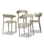 Load image into Gallery viewer, Baxton Studio Gould Modern Transtional Plastic 4-Piece Dining Chair Set
