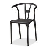 Load image into Gallery viewer, Baxton Studio Warner Modern And Contemporary Black Plastic 4-Piece Dining Chair Set
