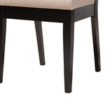 Load image into Gallery viewer, Baxton Studio Mana Modern Sand Fabric And Dark Brown Finished Wood 5-Piece Dining Set
