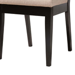 Load image into Gallery viewer, Baxton Studio Alani Modern Beige Fabric And Dark Brown Finished Wood 5-Piece Dining Set
