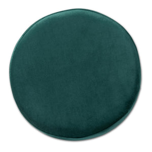 Baxton Studio Thurman Contemporary Glam And Luxe Green Velvet Fabric Upholstered And Gold Finished Metal Ottoman