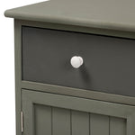 Load image into Gallery viewer, Baxton Studio Barend Mid-Century Modern Two-Tone Grey And Charcoal Finished Wood 1-Drawer Storage Cabinet
