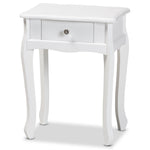 Load image into Gallery viewer, Baxton Studio Peterson Classic And Traditional White Finished Wood 1-Drawer Nightstand
