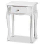 Load image into Gallery viewer, Baxton Studio Peterson Classic And Traditional White Finished Wood 1-Drawer Nightstand
