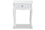 Load image into Gallery viewer, Baxton Studio Peterson Classic And Traditional White Finished Wood 1-Drawer Nightstand
