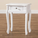 Load image into Gallery viewer, Baxton Studio Peterson Classic And Traditional White Finished Wood 1-Drawer Nightstand
