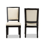 Load image into Gallery viewer, Baxton Studio Louane Traditional French Inspired Beige Faux Leather Upholstered And Black Finished Wood 2-Piece Dining Chair Set
