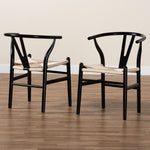 Load image into Gallery viewer, Baxton Studio Paxton Modern Black Finished Wood 2-Piece Dining Chair Set
