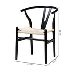 Load image into Gallery viewer, Baxton Studio Paxton Modern Black Finished Wood 2-Piece Dining Chair Set
