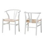 Load image into Gallery viewer, Baxton Studio Paxton Modern White Finished Wood 2-Piece Dining Chair Set
