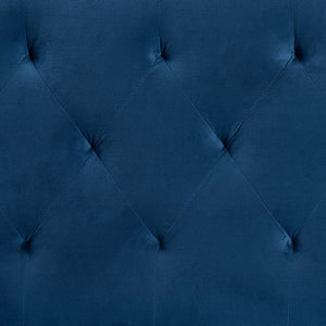 Baxton Studio Felix Modern And Contemporary Navy Blue Velvet Fabric Upholstered Full Size Headboard