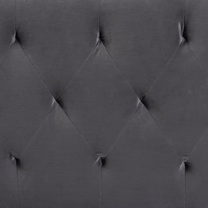 Baxton Studio Felix Modern And Contemporary Grey Velvet Fabric Upholstered Queen Size Headboard