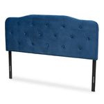 Load image into Gallery viewer, Baxton Studio Gregory Modern And Contemporary Navy Blue Velvet Fabric Upholstered Queen Size Headboard
