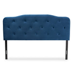 Load image into Gallery viewer, Baxton Studio Gregory Modern And Contemporary Navy Blue Velvet Fabric Upholstered Queen Size Headboard
