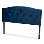 Load image into Gallery viewer, Baxton Studio Leone Modern And Contemporary Navy Blue Velvet Fabric Upholstered Full Size Headboard
