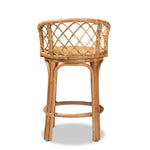 Load image into Gallery viewer, Baxton Studio Orchard Modern Bohemian Natural Brown Rattan Counter Stool
