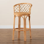 Load image into Gallery viewer, Baxton Studio Orchard Modern Bohemian Natural Brown Rattan Bar Stool
