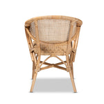 Load image into Gallery viewer, Baxton Studio Varick Modern Bohemian Natural Brown Finished Rattan Dining Chair
