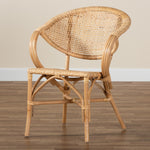 Load image into Gallery viewer, Baxton Studio Varick Modern Bohemian Natural Brown Finished Rattan Dining Chair
