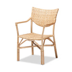 Load image into Gallery viewer, Baxton Studio Damani Modern Bohemian Natural Brown Finished Rattan Dining Chair
