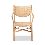 Load image into Gallery viewer, Baxton Studio Damani Modern Bohemian Natural Brown Finished Rattan Dining Chair
