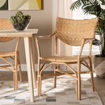 Load image into Gallery viewer, Baxton Studio Damani Modern Bohemian Natural Brown Finished Rattan Dining Chair
