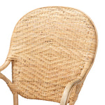 Load image into Gallery viewer, Baxton Studio Genna Modern Bohemian Natural Brown Finished Rattan Dining Chair
