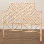 Load image into Gallery viewer, Baxton Studio Jayliah Modern Bohemian Natural Brown Rattan Queen Size Standalone Headboard
