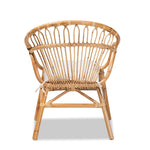 Load image into Gallery viewer, Baxton Studio Benicia Modern Bohemian Natural Brown Rattan Dining Chair
