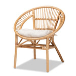 Load image into Gallery viewer, Baxton Studio Adrina Modern Bohemian Natural Brown Rattan Dining Chair
