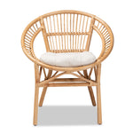 Load image into Gallery viewer, Baxton Studio Adrina Modern Bohemian Natural Brown Rattan Dining Chair
