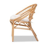 Load image into Gallery viewer, Baxton Studio Adrina Modern Bohemian Natural Brown Rattan Dining Chair
