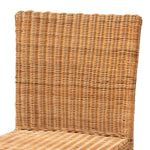 Load image into Gallery viewer, Baxton Studio Racquel Modern Bohemian Natural Rattan And Mahogany Wood Counter Stool
