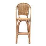 Load image into Gallery viewer, Baxton Studio Neola Modern Bohemian Natural Rattan Bar Stool
