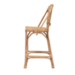 Load image into Gallery viewer, Baxton Studio Neola Modern Bohemian Natural Rattan Bar Stool
