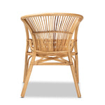 Load image into Gallery viewer, Baxton Studio Murai Modern Bohemian Natural Brown Rattan Dining Chair
