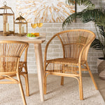 Load image into Gallery viewer, Baxton Studio Murai Modern Bohemian Natural Brown Rattan Dining Chair
