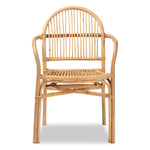 Load image into Gallery viewer, Baxton Studio Tugera Modern Bohemian Natural Brown Rattan Dining Chair
