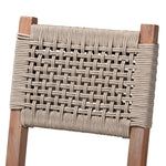 Load image into Gallery viewer, Baxton Studio Heyna Mid-Century Transitional Grey Woven Rope Mahogany Counter Stool
