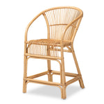 Load image into Gallery viewer, Baxton Studio Murai Modern Bohemian Natural Brown Rattan Counter Stool
