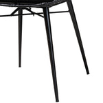 Load image into Gallery viewer, Baxton Studio Brenna Modern Bohemian Black Finished Rattan And Metal 2-Piece Dining Chair Set
