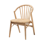 Load image into Gallery viewer, Baxton Studio Kobe Mid-Century Modern Natural Brown Finished Wood And Rattan Dining Chair
