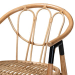 Load image into Gallery viewer, Baxton Studio Cyntia Modern Bohemian Natural Brown Rattan Dining Chair
