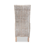 Load image into Gallery viewer, Baxton Studio Trianna Rustic Transitional Whitewashed Rattan And Natural Brown Finished Wood Dining Chair
