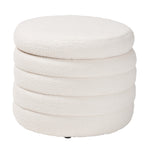 Load image into Gallery viewer, Baxton Studio Tabitha Modern And Contemporary Ivory Boucle Upholstered Storage Ottoman
